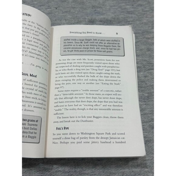 Busted! Drug War Survival Skill By M Chris & Fabricant Paperback 2005 - Picture 3 of 9